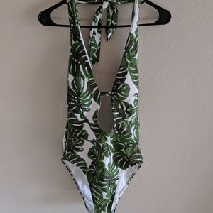 COPY - ADORE ME Palm leaf one piece NWT